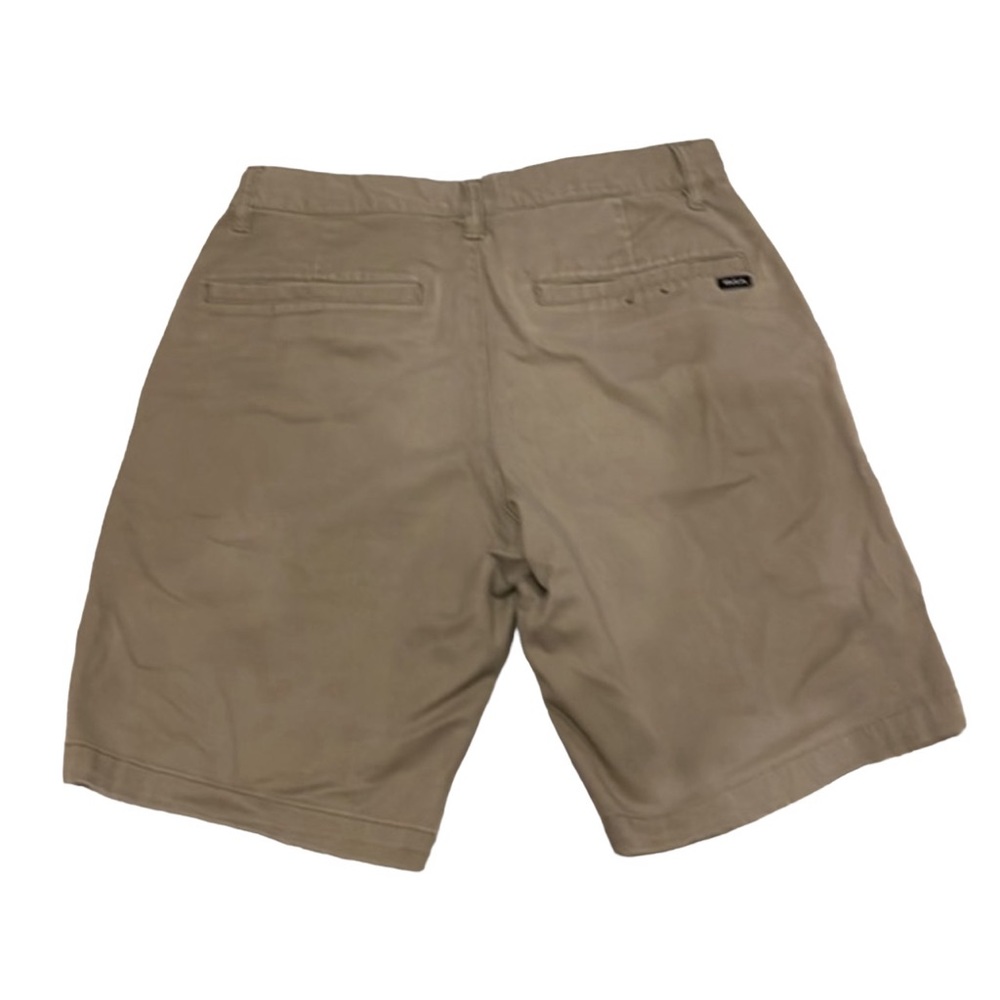 RVCA Board Shorts Khaki Flat Front Regular Fit Zipper Fly Size 29 - Picture 1 of 3